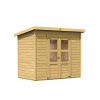 Dřevěný domek KARIBU MERSEBURG 6 (73065) natur LG1748