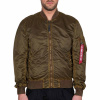 Alpha Industries MA-1 VF LW Battlewash Pánska prechodná bunda Hnedá 2XL