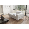 Nábytek PEGAS s.r.o. Sofa lenoška TOSCANIA 135 cm přírodní kůže - bílá kůže, levá strana