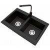 Kuchynská batéria - Dva -Chamber žulové umývadlo súpravy (Kuchynská batéria - Dva -Chamber žulové umývadlo súpravy)