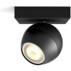 Philips Hue 8719514339248 LED bodové nástenné alebo stropné svietidlo Buckram 1x5W | GU10 | 350lm | 2200-6500K- stmievateľné, diaľkové ovládanie, Bluetooth, White Ambiance, čierna