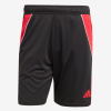 ADIDAS Tiro 24 futbalové šortky čierno-červené S