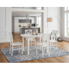 VIKO-design-TOP Jedálenská zostava rozkladací stôl a štyri stoličky Lucy white