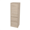 Mereo Opto kúpeľňová skrinka vysoká 125 cm, ľavé otváranie, Multidecor, Light Rock Hickory CN995LLRH1