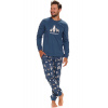 Pánske pyžamo Doctor Nap PMB.4329 Farba: Modrá - tmavo, Veľkosť: L
