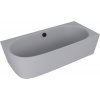 Polysan SUSSI R rohová stojící vana litý mramor 160x70x49,5cm, šedá mat