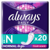 Always Dailies Normal To Go Sviežosť Intímky 20 ks