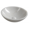 SAPHO - BLOK kamenné umývadlo Ø 40 cm, biely mramor, leštený 2401-34
