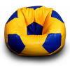 FITMANIA Sedací vak Futbalová LOPTA XXL 450L Vzor: 12 ŽLUTO-MODRÁ různé vzory