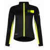 FORCE dámska bunda FROST softshell, čierno-fluo - Veľkosť M