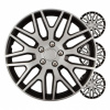 Puklice Dakar 15” čierno - strieborná sada 4ks COLOR BOX