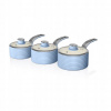 Sada hrncov - Swan Retro Blue Sada 3 hrncov 16 18 20 cm (Sada hrncov - Swan Retro Blue Sada 3 hrncov 16 18 20 cm)
