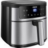 Princess Airfryer teplovzdušná fritéza, 6 l, 1500 W, s displejom, nepriľnavý povlak, funkcia časovača, bez BPA, ochrana proti prehriatiu, čierna, strieborná; 01.182463.01.001