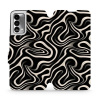Flipové pouzdro Mobiwear - Realme GT Master Edition - VA63S Vlnky a linky (Knížkové flip pouzdro, obal, kryt na mobil Realme GT Master Edition - VA63S Vlnky a linky, materiál Umělá kůže + TPU - ochran
