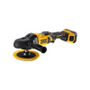 DeWalt DCM849P2 18V rotační leštička 125 - 180 mm, 2 x 5,0 Ah, kufr