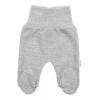 Pletené dojčenské polodupačky Hand Made Baby Nellys sivé