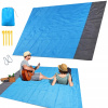 VEĽKÁ PLÁŽOVÁ DEKA PIKNIKOWA WODOODPORNA biwak worek upevnenie 210 x 200 cm