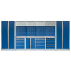 Kvalitný PROFI BLUE dielenský nábytok - 4535 x 2000 x 495 mm - MTGS1300A33