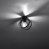 Sollux Lighting Stropné svietidlo Tulos, 1x čierne kovové tienidlo