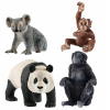 SCHLEICH FIGÚRKY KOALA 17096 SZYMPANS 17088 ORANGUTAN 17102 PANDA 17098