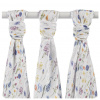 Kikko Bambusové pleny XKKO BMB Digi Blue Wildflowers MIX 70 x 70 3 ks