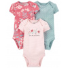 CARTER'S Body krátky rukáv Pinkblue dievča LBB 3ks PRE 1L779810_PRE