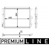MAHLE Kondenzátor, klimatizace BEHR *** PREMIUM LINE *** AC 49 000P