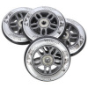 KOLEČKÁ PU 84x24 82A ČIERNE (4KS) + ABEC-9 CHROME (8KS) NILS EXTREME