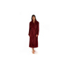 VÝPREDAJ - Dámsky župan so šálovým golierom Lilly 2119 3651 burgundy - Vestis XL