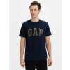 GAP 500039-00 Tričko GAP logo v-ss camo arch Tmavě modrá - XS