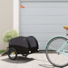 vidaXL Vozík za bicykel, čierny 30 kg, železo 94122
