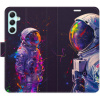 iSaprio Flip puzdro Neon Astronaut 02 pre Samsung Galaxy A34 5G n24na02-FLP2-A34