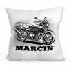 Vankúš - Dekoratívny vankúš Radtrade 40 x 40 cm (Suzuki Bandit 40x40 vankúš Darček+akékoľvek meno)