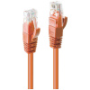 LINDY 48111 RJ45 sieťové káble, prepojovacie káble CAT 6 U/UTP 7.50 m oranžová 1 ks; 48111