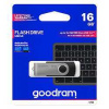 Goodram USB flash disk, USB 3.0 (3.2 Gen 1), 16GB, UTS3, čierny, UTS3-0160K0R11, USB A, s otočnou krytkou