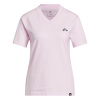 Dámske Tričko s krátkym rukávom ADIDAS SLIDE VNECK KA5103 – Ružová