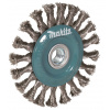 MAKITA kefa kotúčová 125 mm, drôt nerezový splietaný 0,5 mm D-77540