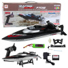 LEAN TOYS FT012 diaľkovo ovládaný RC motorový čln čierny 50km/h 2,4G
