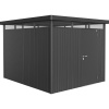 Biohort Plechový domček HighLine H5 stand. dvere, tm.sivá, 275 x 315 x 222 cm