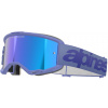 Okuliare VISION 5 WORDMARK, ALPINESTARS (fialová, zrkadlové modré plexi) 2025