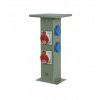 Pawbol Stĺpiková rozvodnica záhradná zásuvková 470mm 2x230V + 2x16A/5P IP44 B.18.DS02
