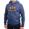 Alpha Industries Basic Hoody pánska mikina New navy/wheat Veľkosť: M, Farba: modrá