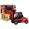 mamido Vysokozdvižný vozík 1:16 Pohyblivé vidlice Zvuky Svetla Červený