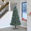 vidaXL Umelý vopred osvetlený vianočný stromček so sadou gulí 240 cm