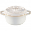 Staub Mini Cocotte Set 4-tlg. rund, Keramik, elfenbein-weiß