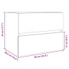 vidaXL Skrinka pod umývadlo, dub sonoma 60x38,5x45cm, kompozitné drevo - Hnedá - 145499-91971