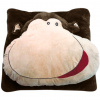 Textilomanie Detský vankúš CUDDLI FRIENDS 70x70 cm plyšový - viac farieb Farba: Tmavohnedá