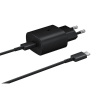 EP-TA800EBE + EP-DA705BBE Samsung 25W cestovná nabíjačka + USB-C/USB-C kábel Black (OOB Bulk)