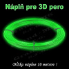 Náplň pre 3D pero, PLA - 1,75 mm - svietiaca (cena za 10 m)