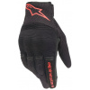 rukavice COPPER, ALPINESTARS (čierna/červená fluo, veľ. XL)